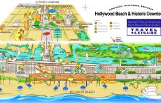 Hollywood Beach And Historic Downtown Map - Hollywood Beach Florida Map