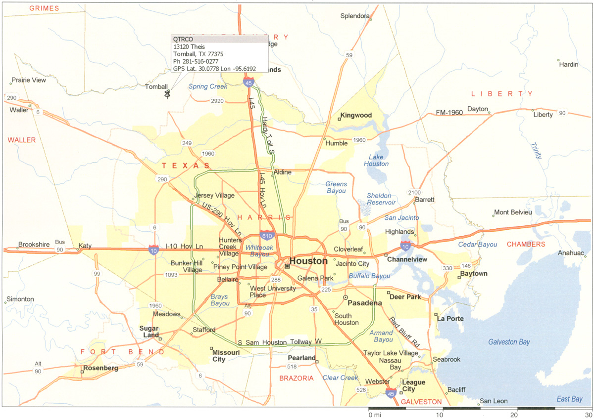 Houston Metropolitan Map - Houston Tx • Mappery - Houston Texas Map