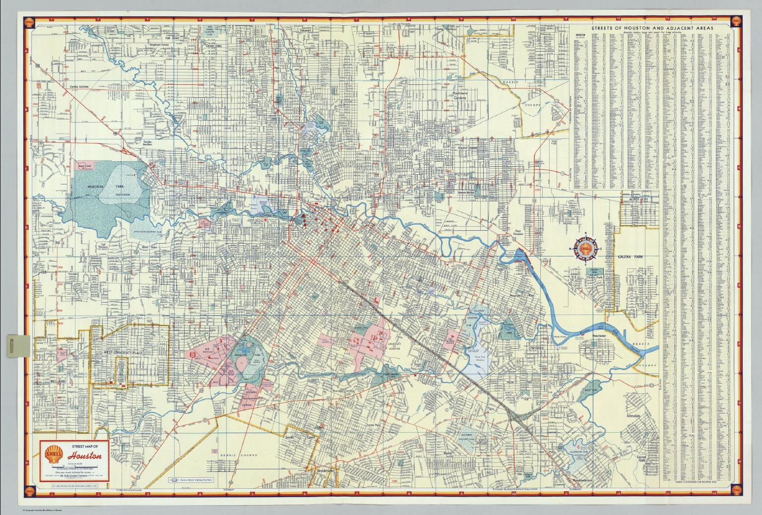 Houston Street Map - Carte De Rue De Houston (Texas - Usa) - Street Map Of Houston Texas