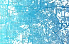 Houston, Texas - Map Poster Design | Hebstreits - Texas Map Poster