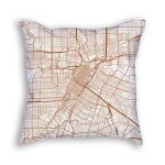 Houston Texas Throw Pillow – City Map Decor   Texas Map Pillow