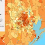Houston, Tx Poverty Map — Visualizing Economics   Map To Houston Texas