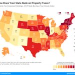 How Does Your State Rank On Property Taxes? | 2019 State Rankings   Texas Property Tax Map