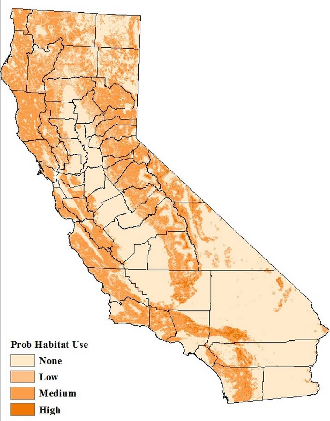 How Many Mountain Lions Are In California? Count Is Underway | San - Mountain Lions In California Map