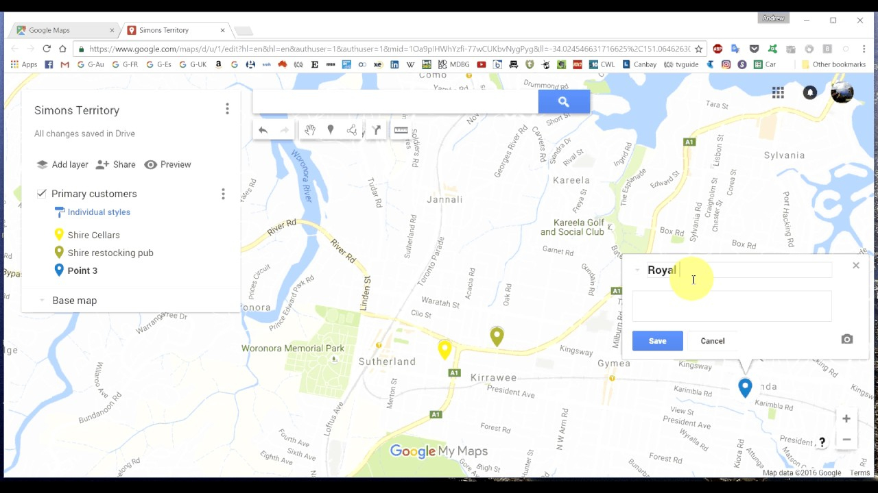How To Make A Territory Map In Google Maps - Youtube - How To Create A Printable Map