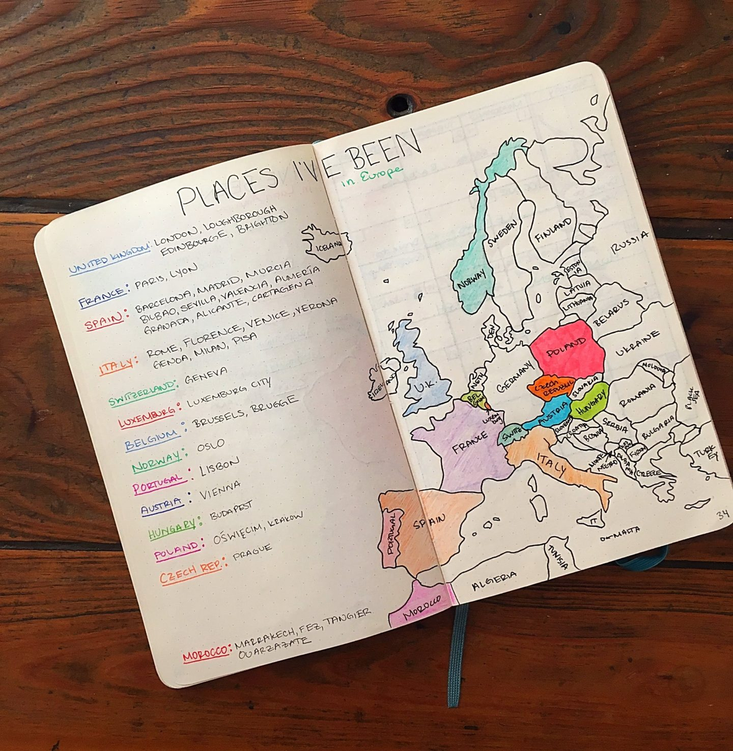 How To Make Maps In Your Bullet Journal | Bad With Directions - How To Make A Printable Map