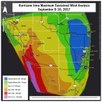 Hurricane Irma Local Report/summary   Florida Wind Speed Map
