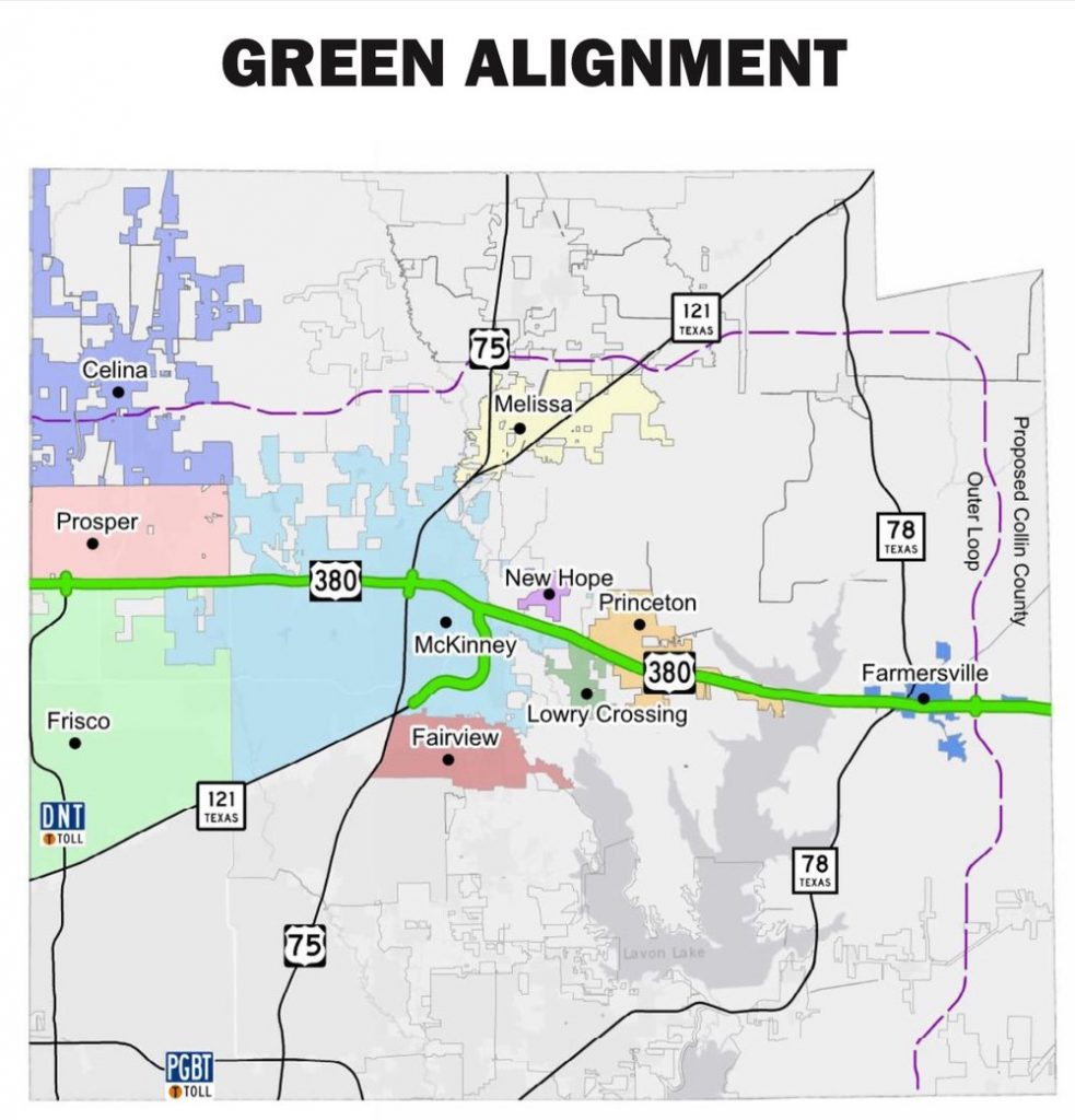 Hwy 380 Feasibility Study — New Hope Celina Texas Map Printable Maps