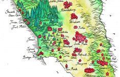 i illustrated a map of my home county of sonoma california 1245 illustrated map of california I Illustrated A Map Of My Home County Of Sonoma, California :) [1245 - Illustrated Map Of California