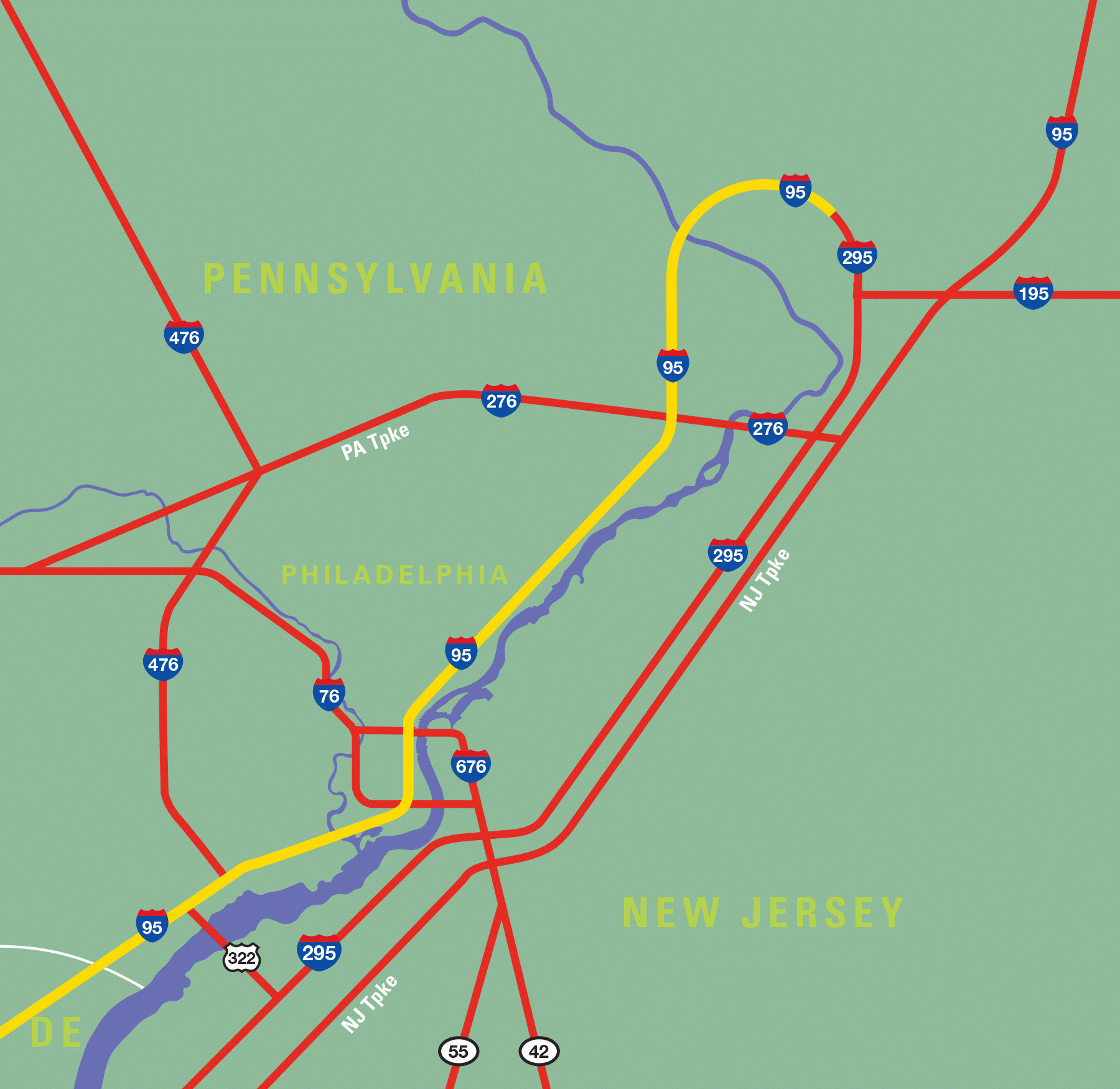 I95 Map #820909 - Map Of I 95 From Florida To New York