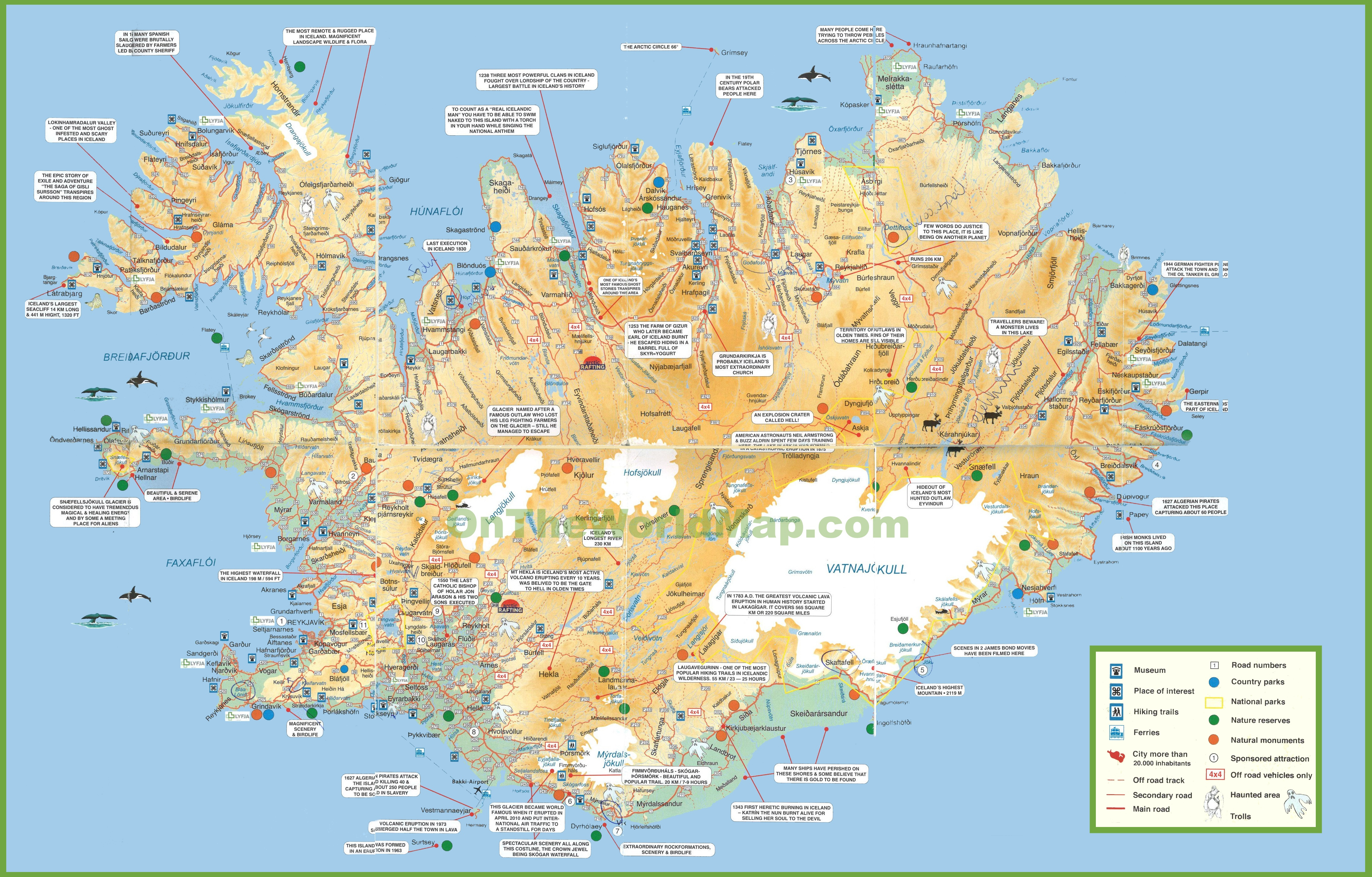 Iceland Tourist Map - Printable Tourist Map Of Iceland