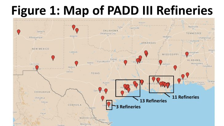 Texas Refineries Map