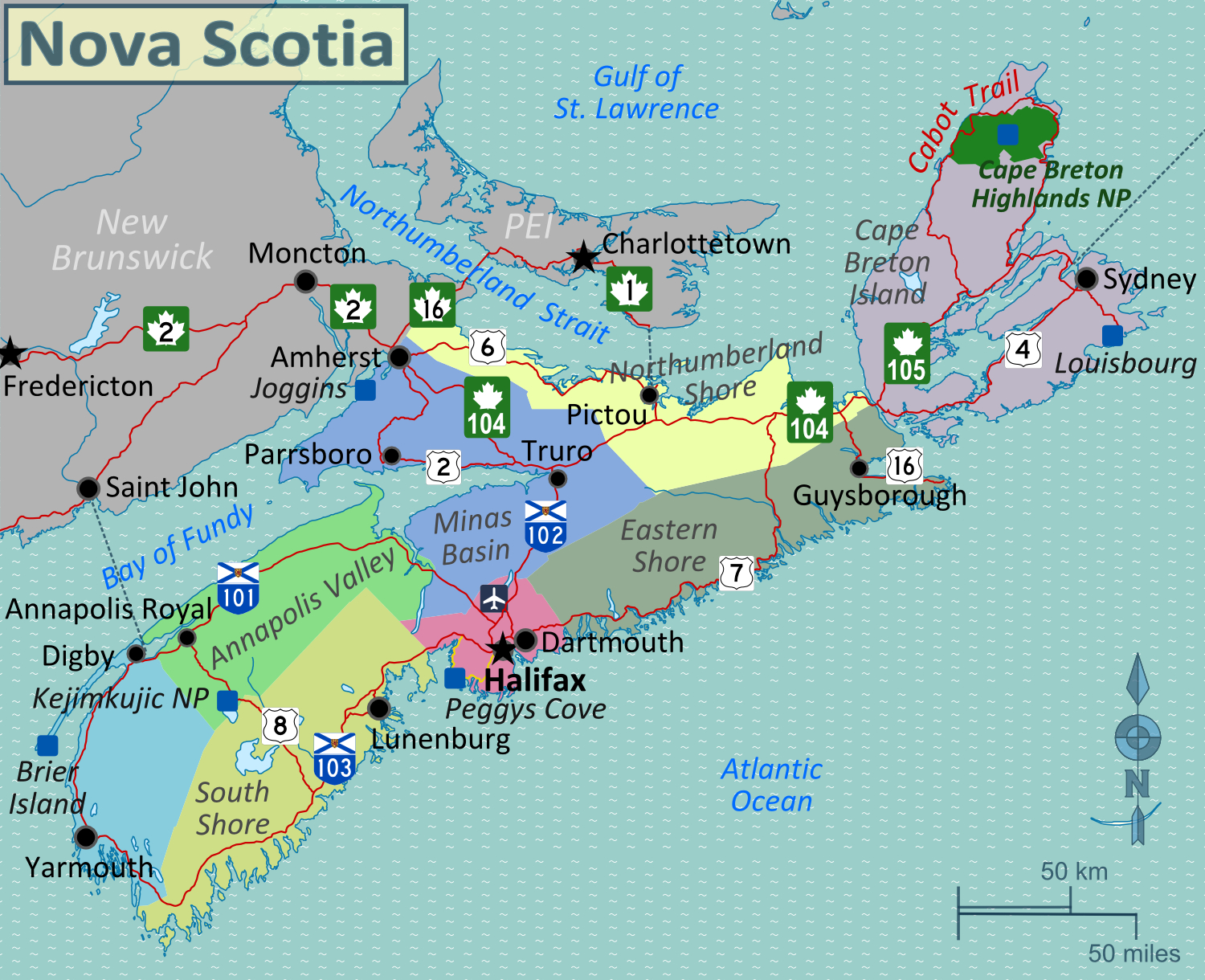 Image Result For Printable Map Of Nova Scotia | Vacations - Printable Map Of Cape Breton Island