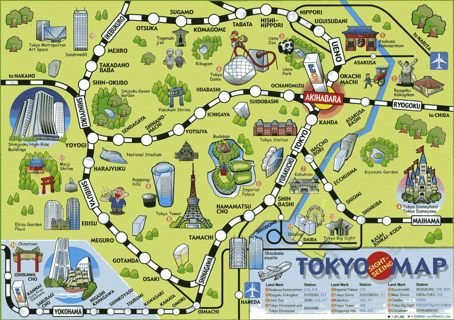 Image Result For Printable Map Of Tokyo Attractions | Japan In 2019 - Printable Map Of Tokyo