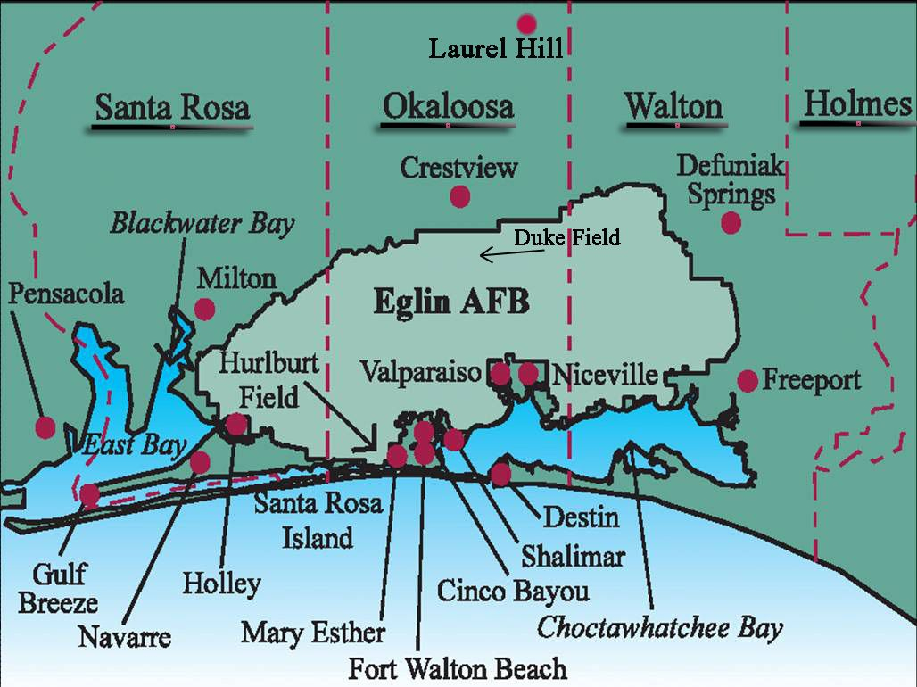Images Of Eglin Afb - Google Search | Eglin Afb | Florida Travel - Ft Walton Florida Map