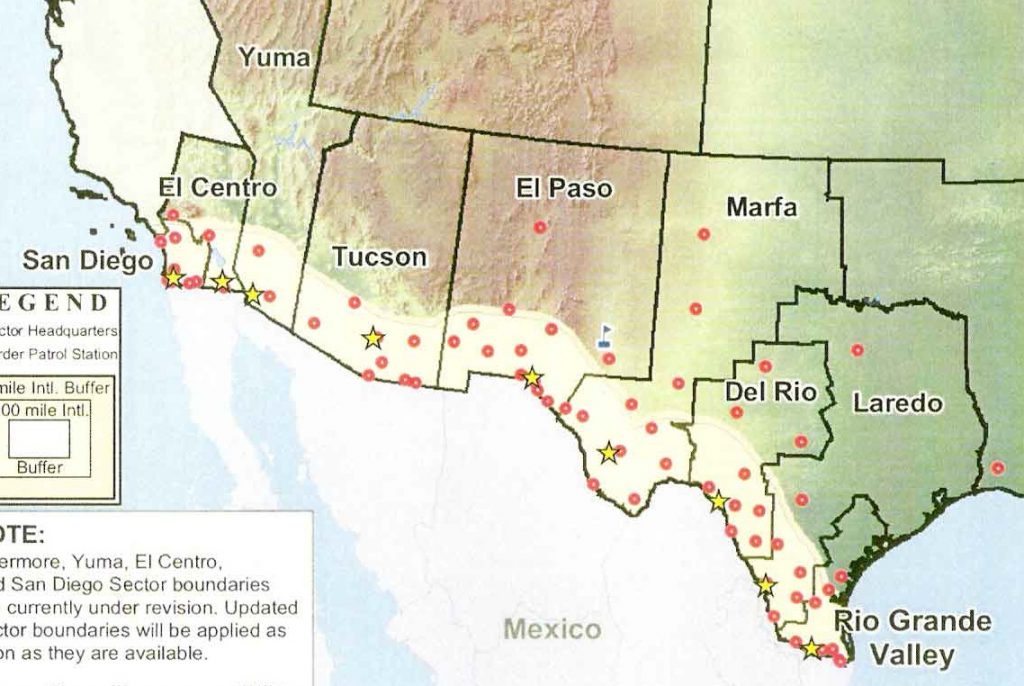 Immigration Checkpoints Map Maps Michigan Pa Wmu Map - Immigration ...