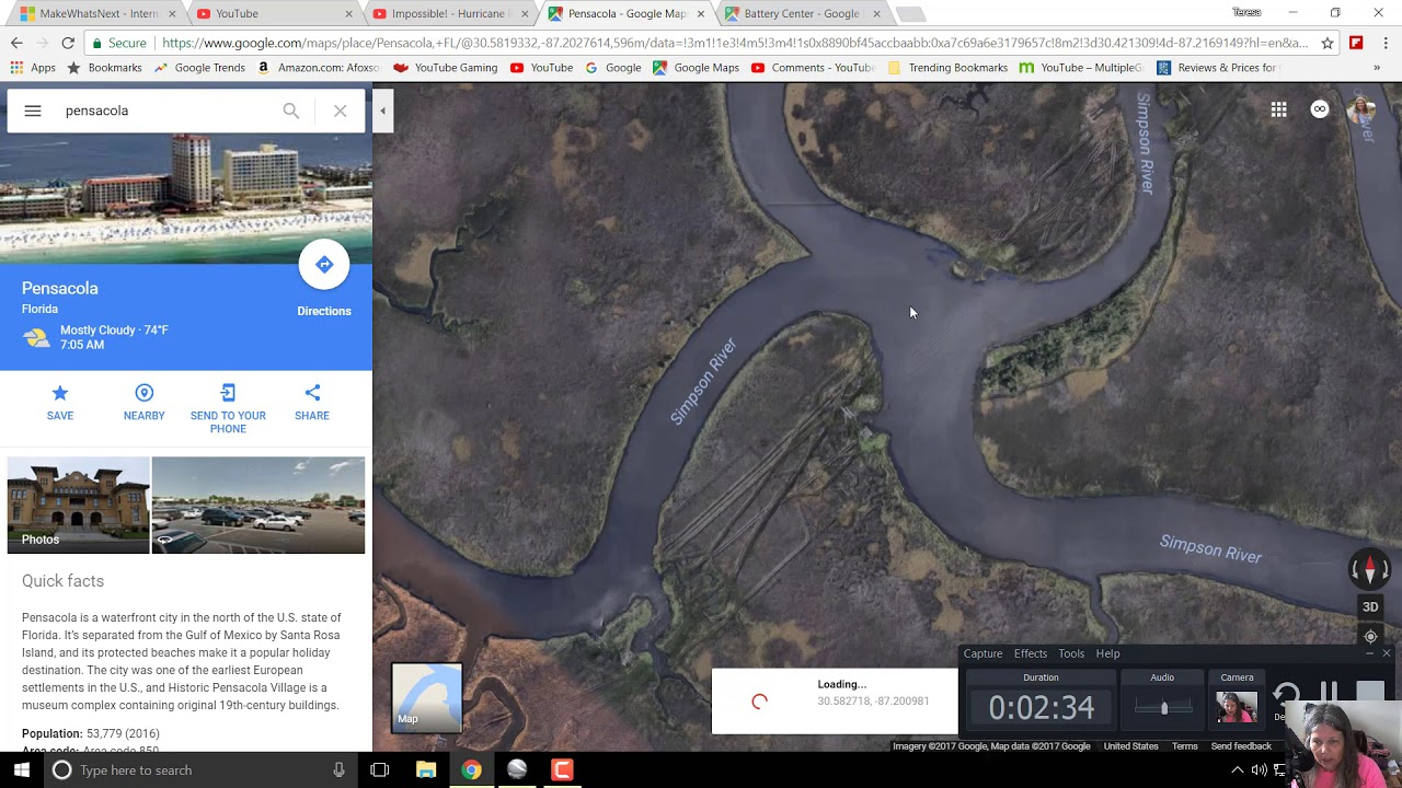 Impossible Hurricane Irma Levitating Floating Debris Google Maps X - Google Maps Pensacola Florida