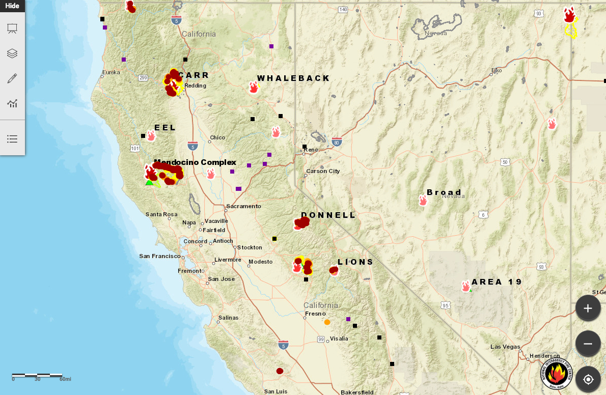 In Search Of Fire Maps – Greeninfo Network - Redding California Fire Map