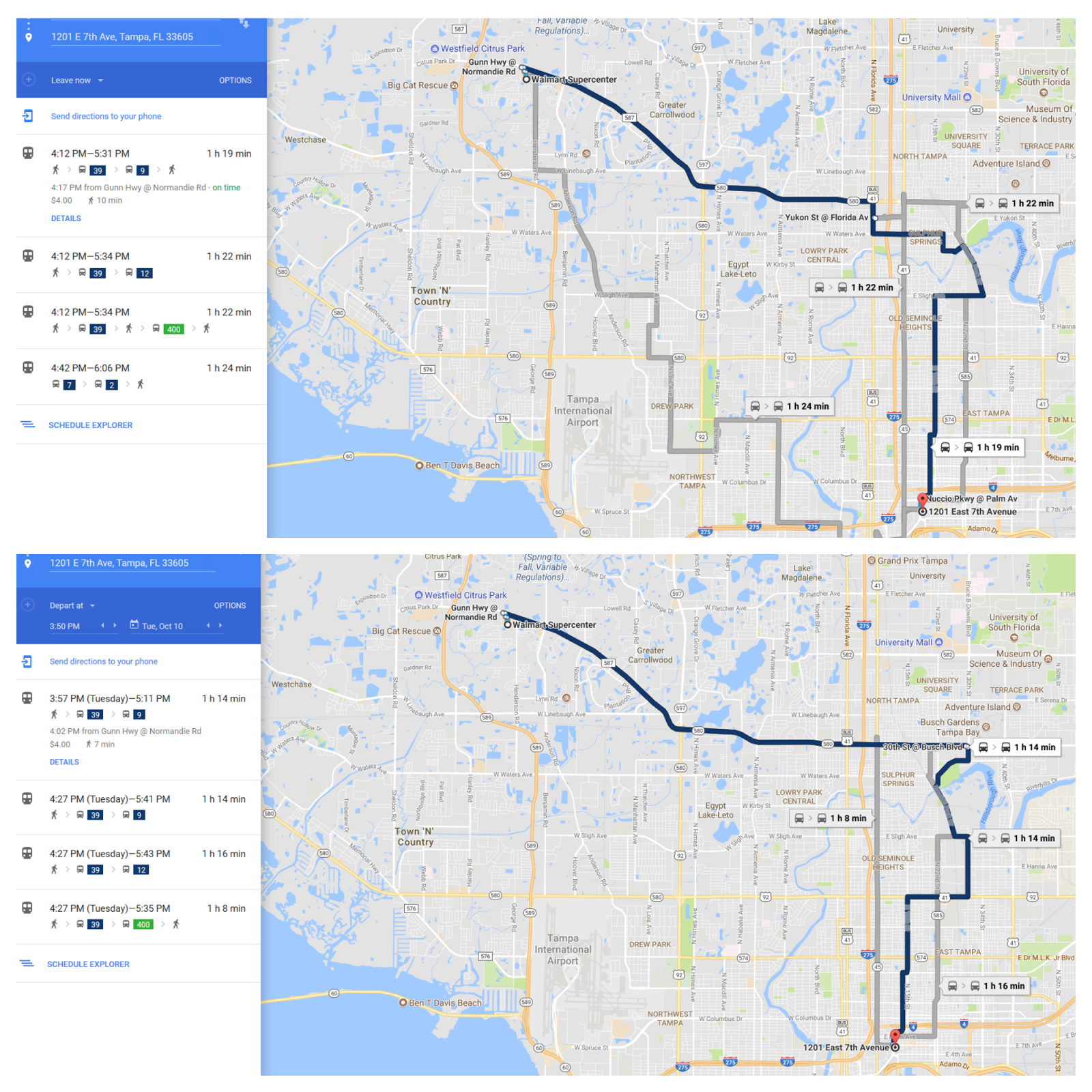 In Transit - The Official Hart Transit Blog: Plan Your Mission Max - Google Maps Tampa Florida