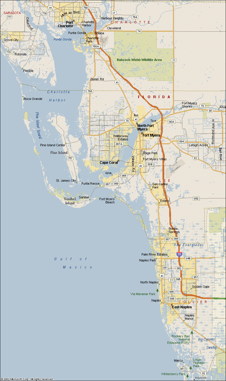 Index Of /maps - Map Of Southwest Florida