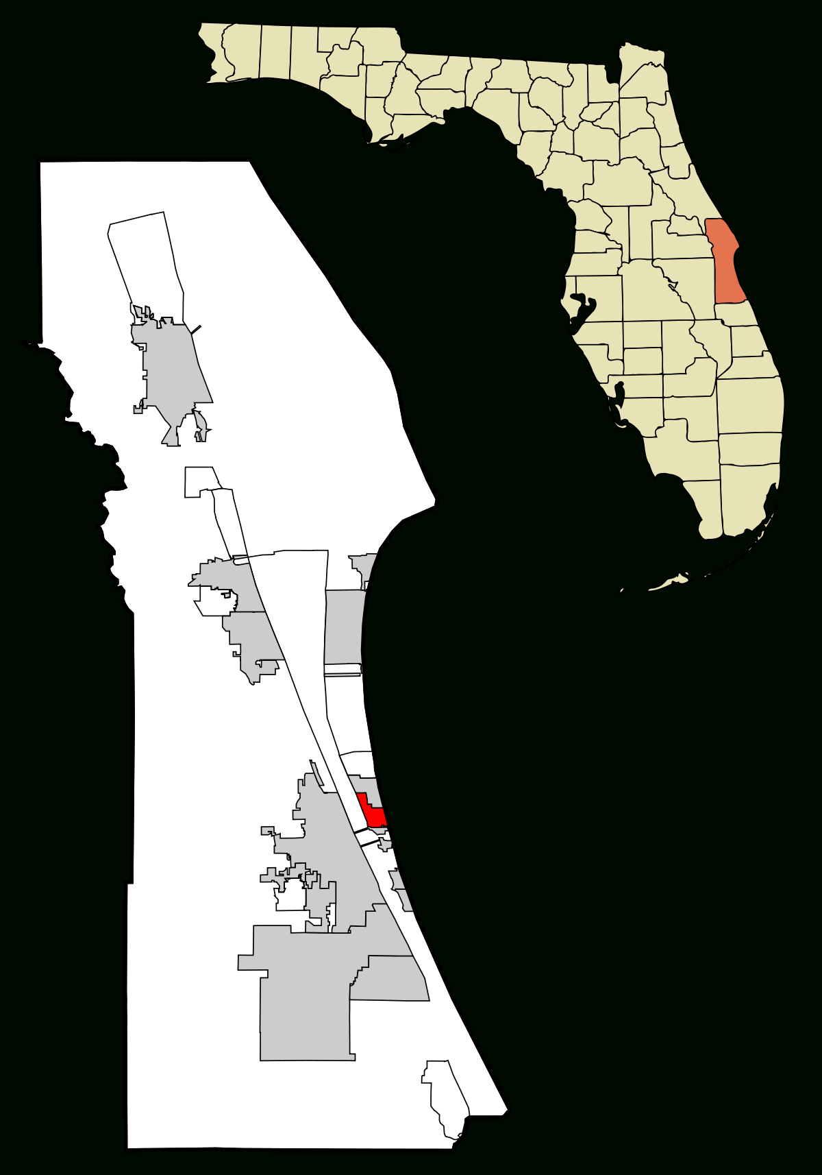 Indian Harbour Beach, Florida - Wikipedia - Indian Beach Florida Map