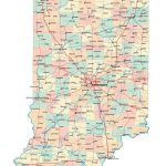 Indiana State Road Map Glossy Poster Picture Photo City County   Indiana State Map Printable