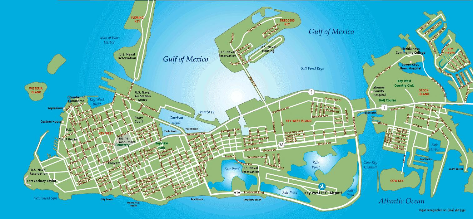 Indigo Moon - Key West Map - Map Of Duval Street Key West Florida