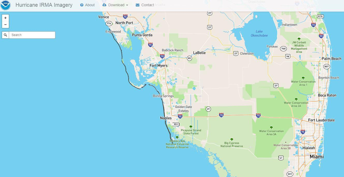 Interactive Aerial Noaa Map Shows Irma Damage In Florida Keys - Cypress Key Florida Map