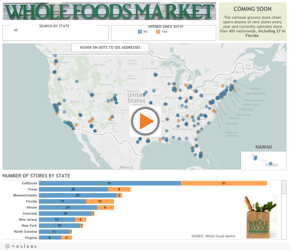 Interactive Map: Whole Foods Stores - Extra - Whole Foods In Florida Map