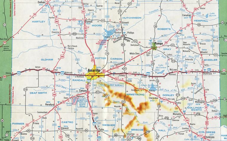 Interstate 40 - Aaroads - Texas Highways - Map Of I 40 In Texas ...