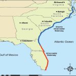 Intracoastal Waterway Through Charleston, S.c.   Florida Waterways Map