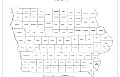 Iowa Labeled Map - Printable Map Of Iowa