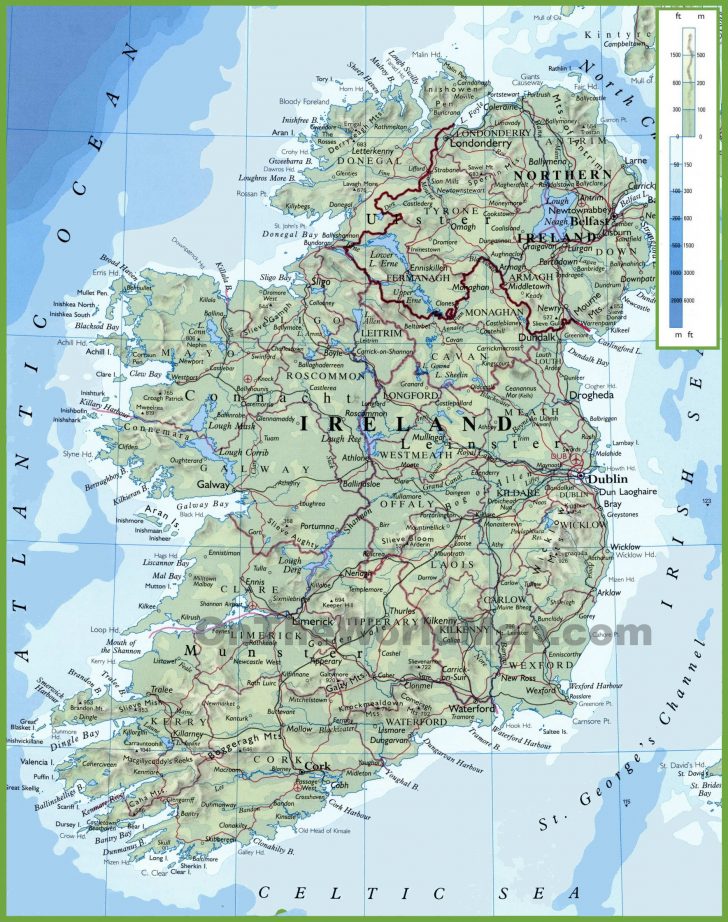 Ireland Maps Maps Of Republic Of Ireland Large Printable Map Of Ireland 728x922 