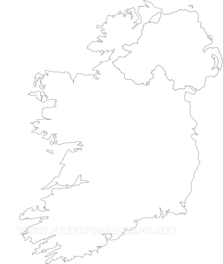 Printable Black And White Map Of Ireland