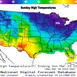 Is There Any Spring Weather In Sight For Michigan? | Mlive   Florida Weather Map Temperature