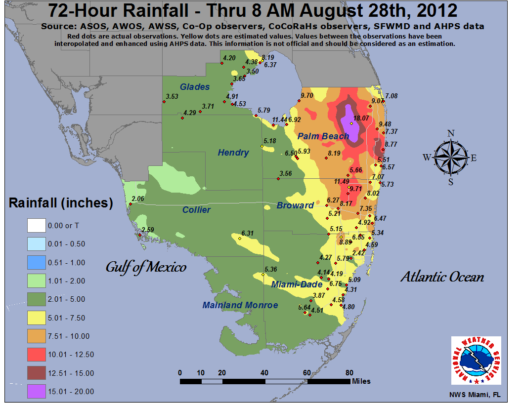 Isaac - Flood Zone Map South Florida - Printable Maps