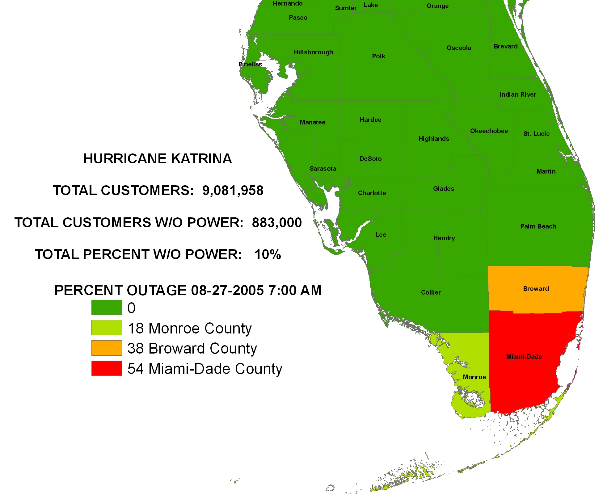 Tracking Power Outages In Your Area Wgcu News Florida Power Outage 