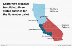 It Would Be Incredibly Difficult For California To Split Into Three - Divide California Map