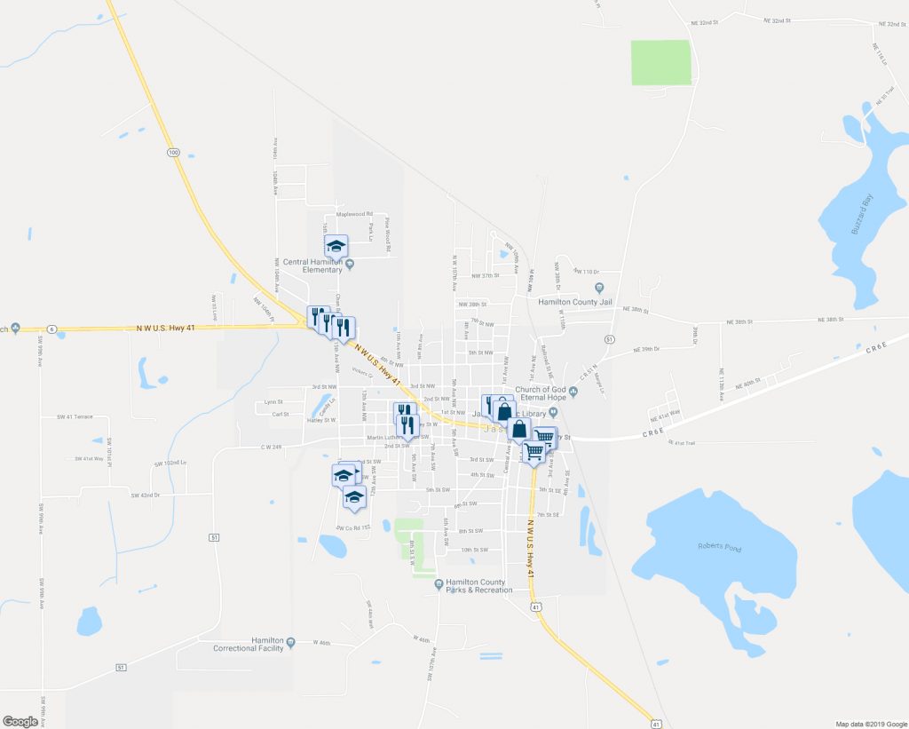 Jasper Florida Map Aerial Photography Map Of Jasper, Fl Florida