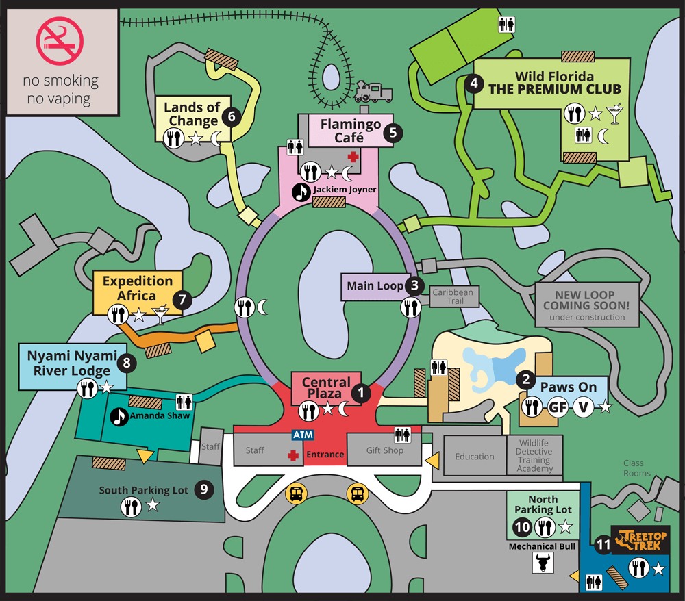 Jazzoo Map | Brevard Zoo - Central Florida Zoo Map