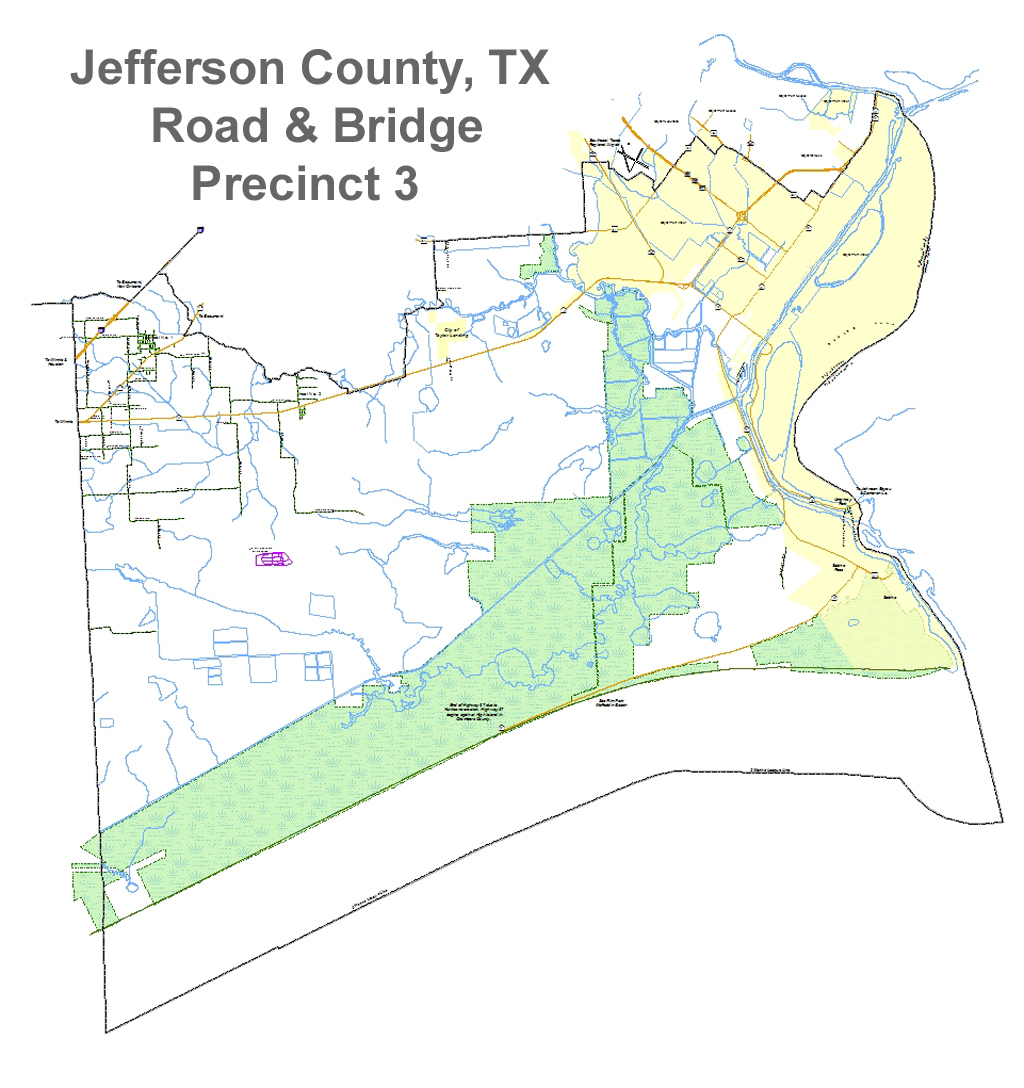Jefferson County, Texas - Commissioner Precinct 3 - Jefferson County Texas Map