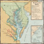 John Smith's Exploration Routes In The Chesapeake Bay | National   Printable Map Of Chesapeake Bay