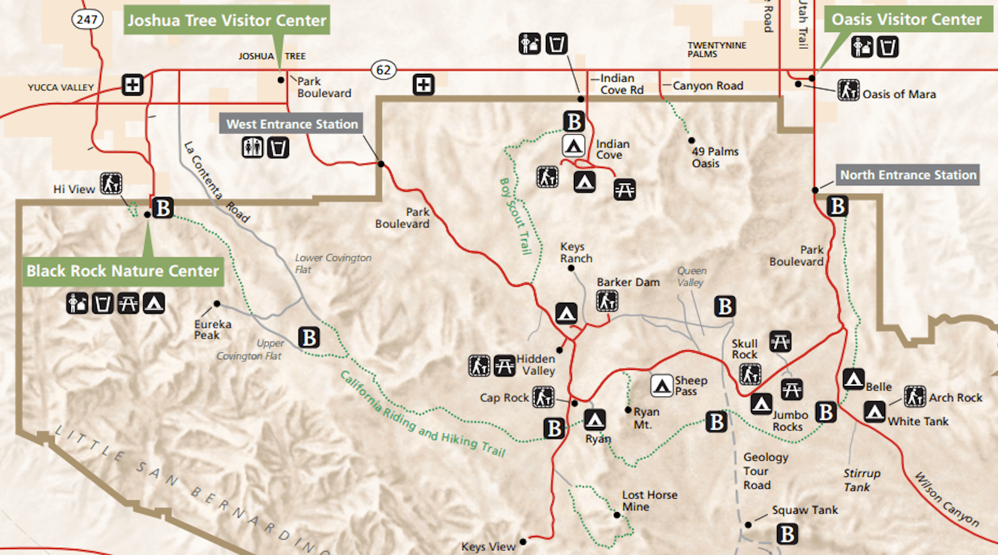Joshua Tree Backpacking: The California Hiking &amp;amp; Riding Trail | Solo - California Hiking Trails Map