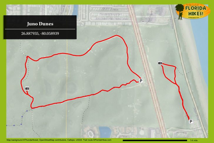 Juno Dunes Natural Area Florida - Juno Dunes Natural Area Florida Hikes Juno Beach Florida Map 728x485 