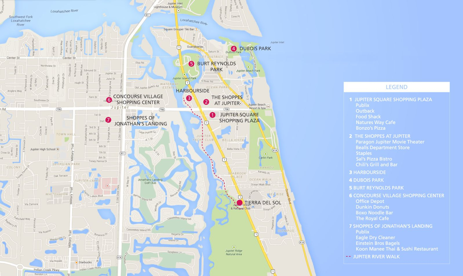 Jupiter Florida Map - Tierra Del Sol - Jupiter Homes For Sale - Jupiter Beach Florida Map