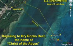 Kayaking To Dry Rocks Reef – A Pilgrimage To Find The “Christ Of The - Florida Keys Snorkeling Map