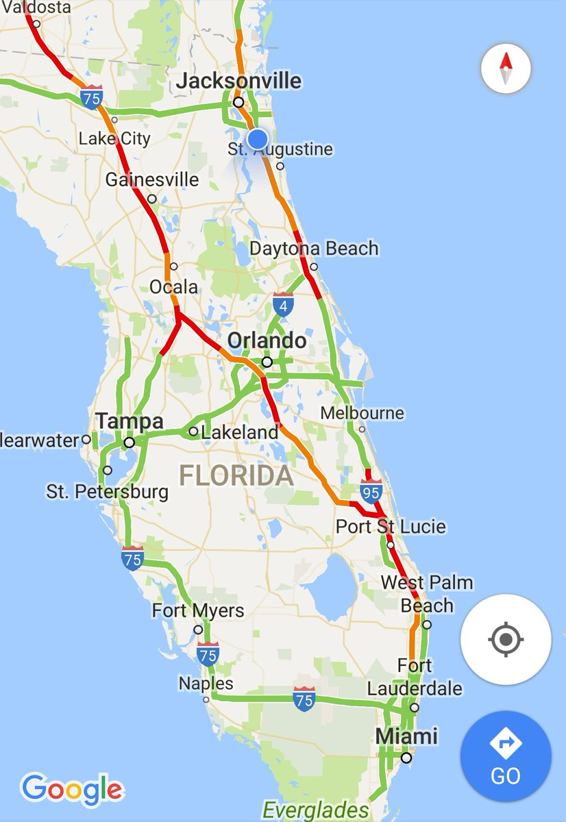 Kevin Clark On Twitter: &amp;quot;google Maps Showing Traffic On I-75 And I - Google Maps St Pete Beach Florida