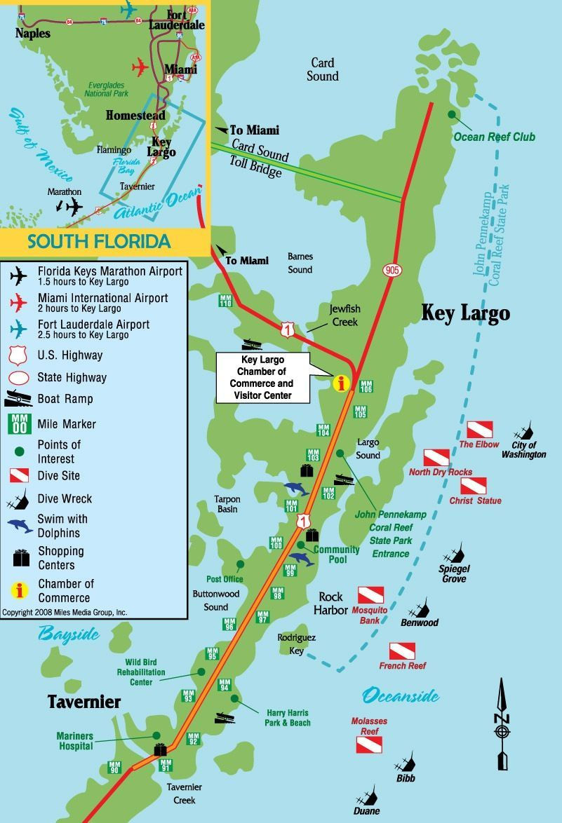 Key Largo, Florida #scubadivingsites | Travels In 2019 | Pinterest - Florida Keys Map Of Beaches