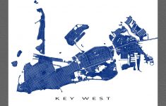 Key West Map Print Key West Florida Keys Art Key West Decor | Etsy - Florida Keys Map Poster