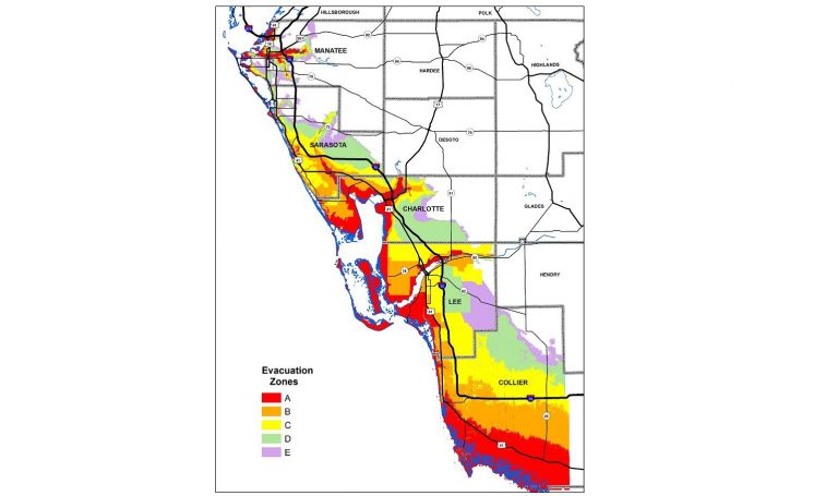 Know Your Hurricane Evacuation Zone | Wgcu News - Flood Zone Map ...